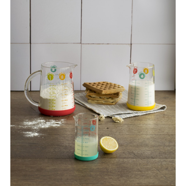 Ensemble collection verre à mesurer Pebbly