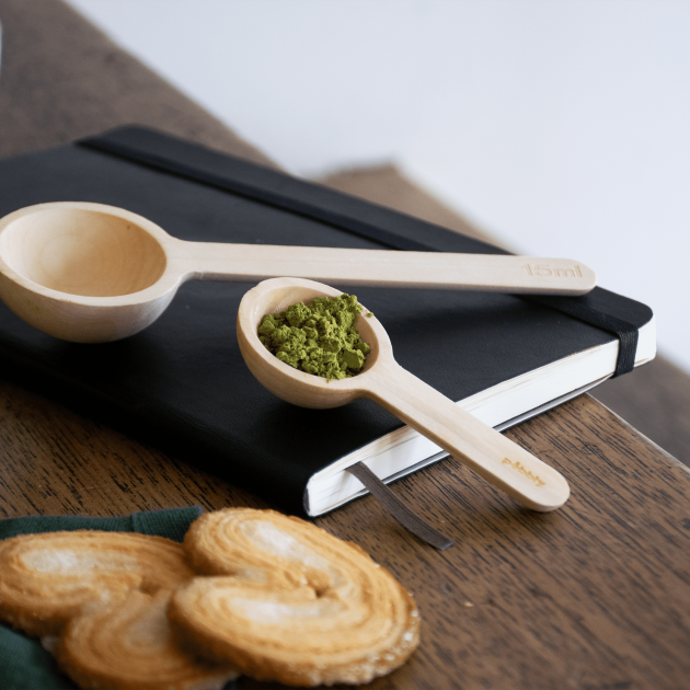 Cuillère à mesurer en bois x2 Pebbly