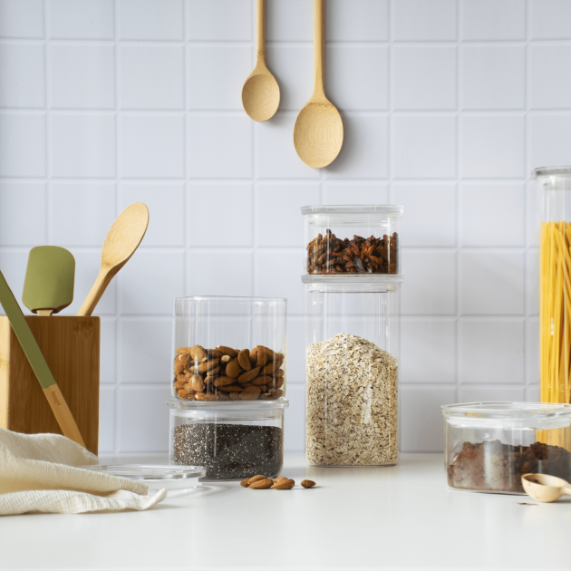 Boîte alimentaire haute et carrée Pebbly Boîte alimentaire haute et carrée Pebbly