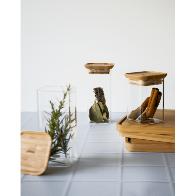 Démonstration 2 boîtes hermétiques avec couvercle bois