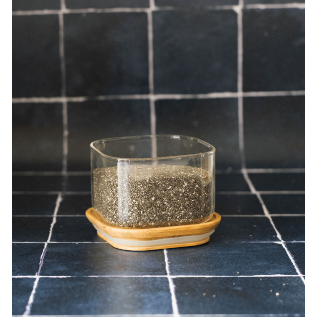 Boîte en verre hermétique pour riz, pâtes, céréales