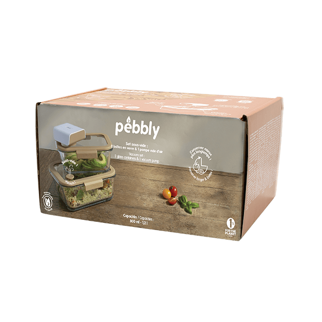 Lot 2 boîtes de conservation hermétiques compatibles avec la pompe sous vide Lot 2 boîtes de conservation hermétiques compatibles avec la pompe sous vide