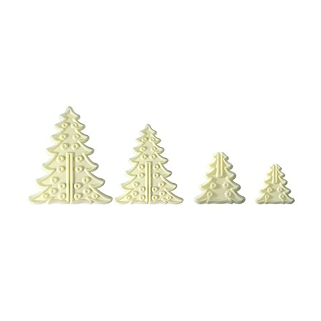 Set Emporte-Pièces Plastique Sapin de Noël 3D (x8) JEM PME