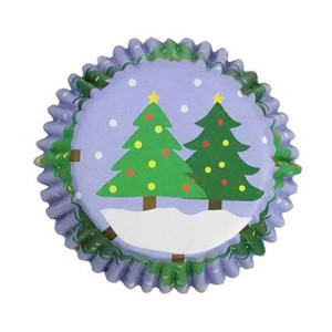 Caissette Cupcake Sapins de Noël (x30) PME Caissette Cupcake Sapins de Noël (x30) PME
