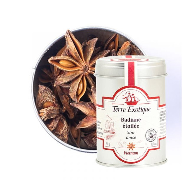 Badiane Étoilée Entière 30 g Terre Exotique