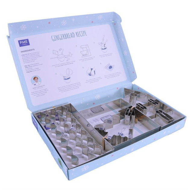 Kit 5 Emporte-Pièces Maison en Pain d'Epices PME