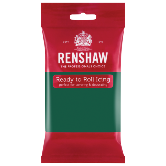DLUO Courte Pâte à Sucre Pro Emerald Green 250g Renshaw