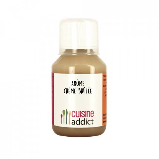 DLUO Courte Arôme Alimentaire Crème Brûlée 115 ml Cuisineaddict