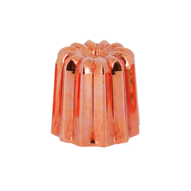 Moule à canelé individuel en cuivre Moule à canelé individuel en cuivre