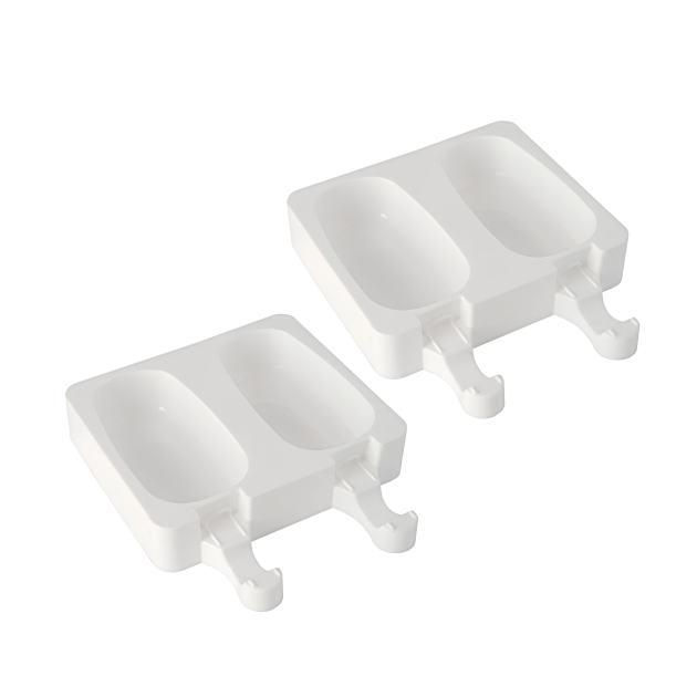Moule à Glace Silicone 2 x 2 Esquimaux 90 ml avec bâtonnets SilikoMart