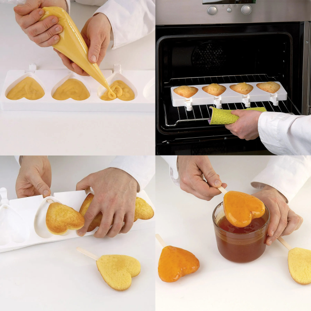 Guide réalisation Moule à glace Coeur Silikomart version moelleux Guide réalisation Moule à glace Coeur Silikomart version moelleux