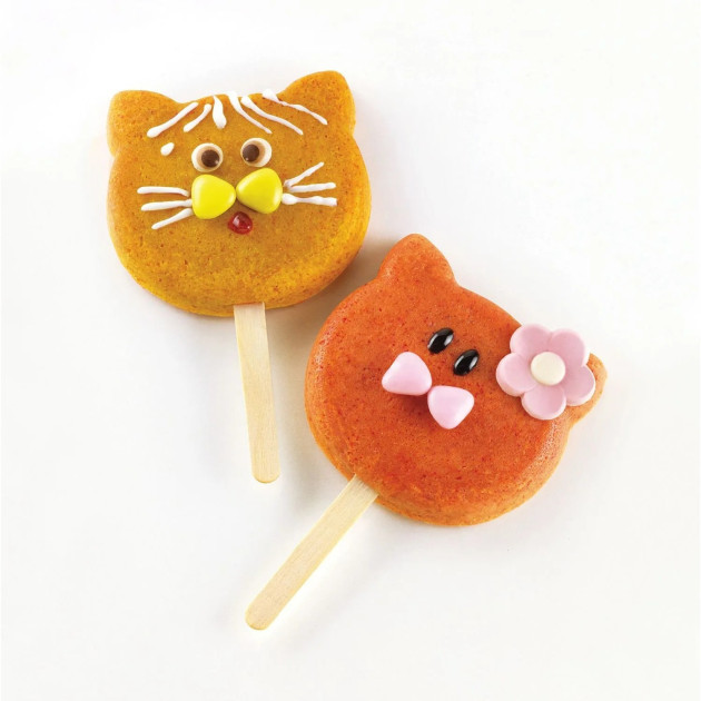 SilikoMart Moule à glace et gâteau tête de chat SilikoMart Moule à glace et gâteau tête de chat