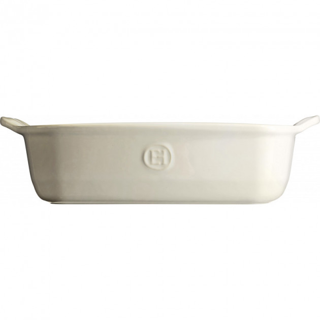 Initiale Emile Henry sur plat a four. fabrique en France Initiale Emile Henry sur plat a four. fabrique en France