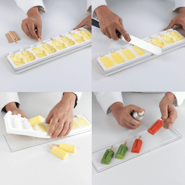 Guide réalisation de glaces maison à l'aide du moule Mini Chic SilikoMart