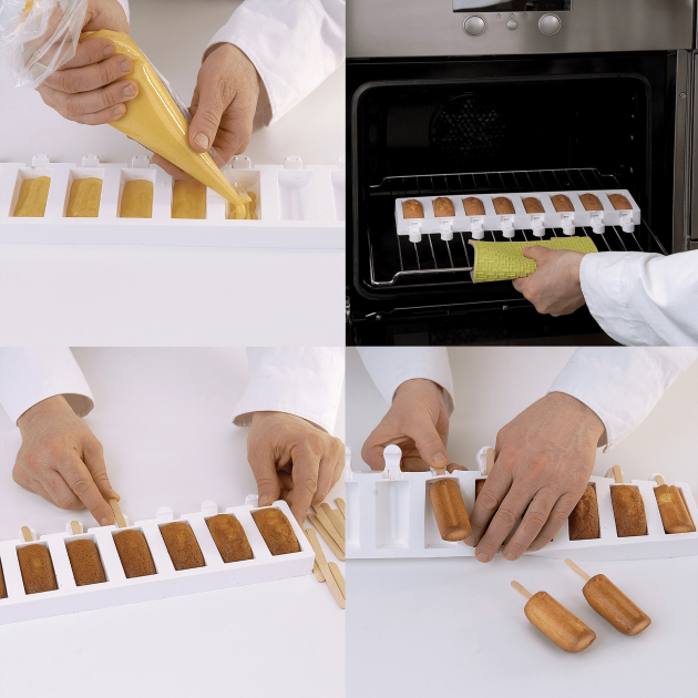 Guide réalisation moelleux à l'aide du moule à glace professionnel SilikoMart