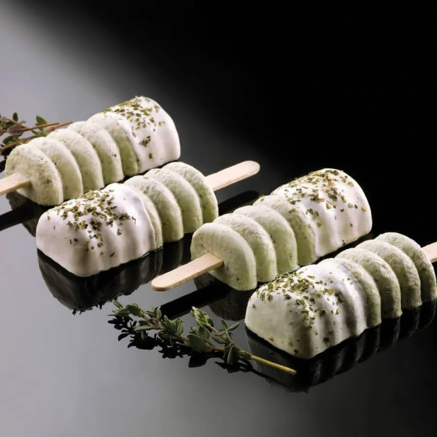 Moule à glace silicone effet chenille