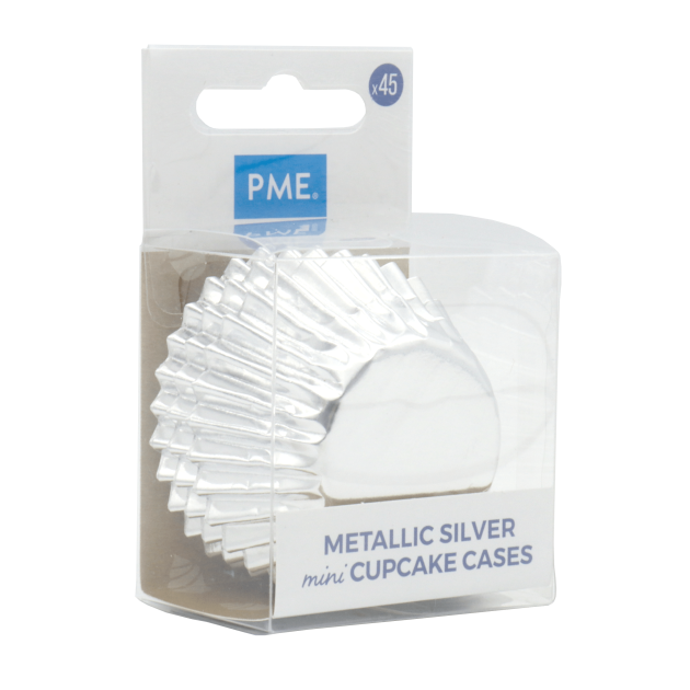 Caissettes Gâteaux Argentés