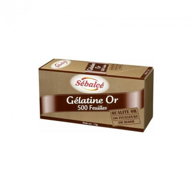 Gelatine Or 500 feuilles 1kg