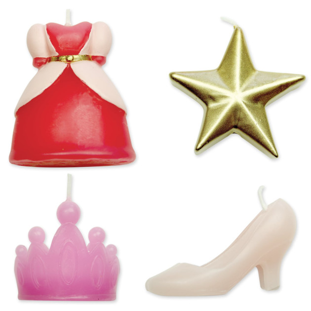 Bougies Princesse 4,4 cm (x4) PME