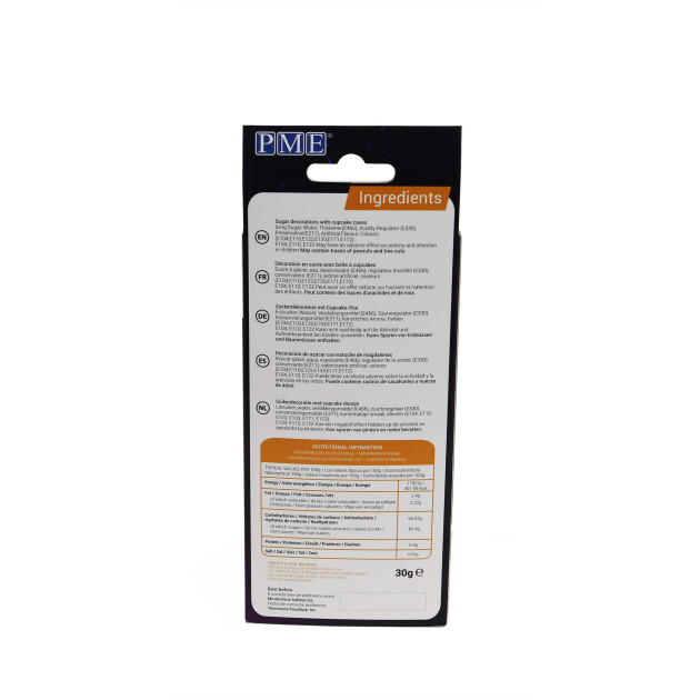 Ingrédients Décoration Comestible Cupcakes