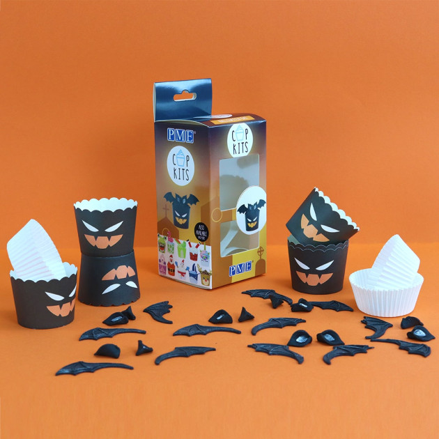Décoration Cupcakes Halloween Chauve-Souris x6 Décoration Cupcakes Halloween Chauve-Souris x6