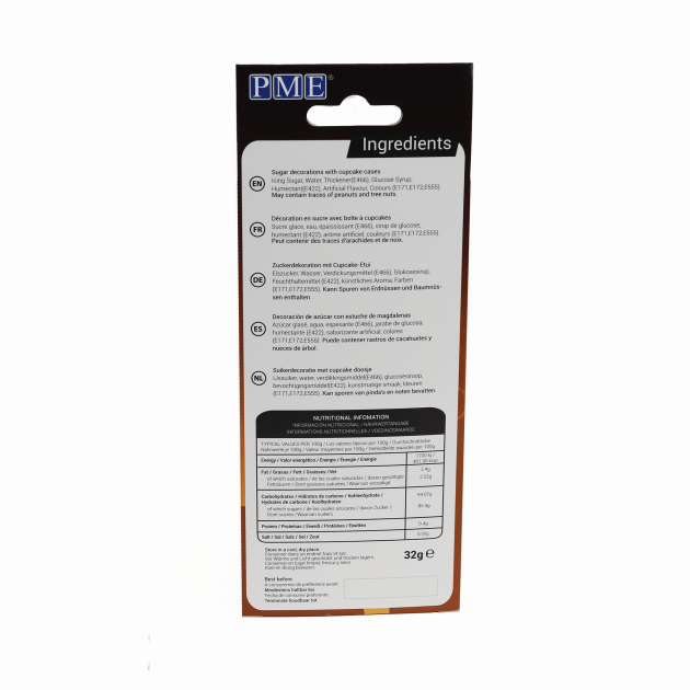Ingrédients Kit Décoration Muffins PME Ingrédients Kit Décoration Muffins PME
