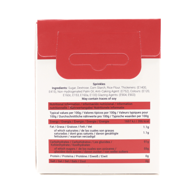 Tableau Valeur Nutritive Sprinkles ChristMas