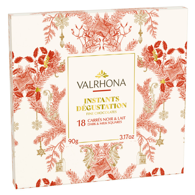 Coffret Chocolat Noël Instants Dégustation 90 g Valrhona