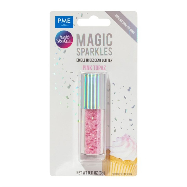 Paillettes Alimentaires Topaze Rose 3 g PME