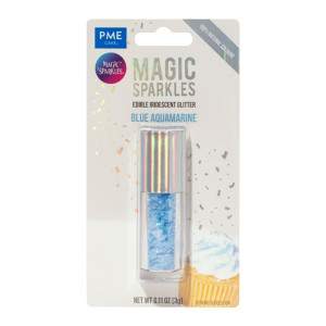 Paillettes Alimentaires Aigue-marine Bleue 3 g PME