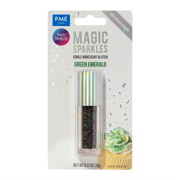 Paillettes Alimentaires Émeraude Verte 3 g PME