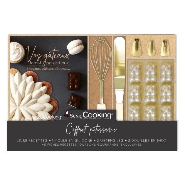 Coffret Livre de Cuisine et Ustensiles Pâtisserie Scrapcooking