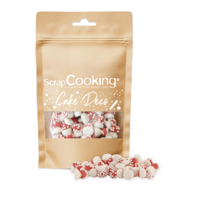 Décors en Sucre Mini Champignons 20 g Scrapcooking
