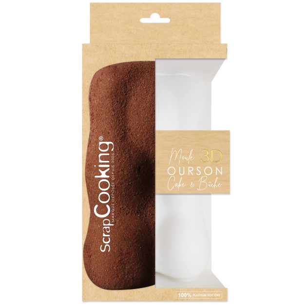 Moule à Bûche Silicone Ourson Scrapcooking