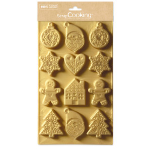Moule Silicone Biscuits de Noël (x12) Scrapcooking Moule Silicone Biscuits de Noël (x12) Scrapcooking