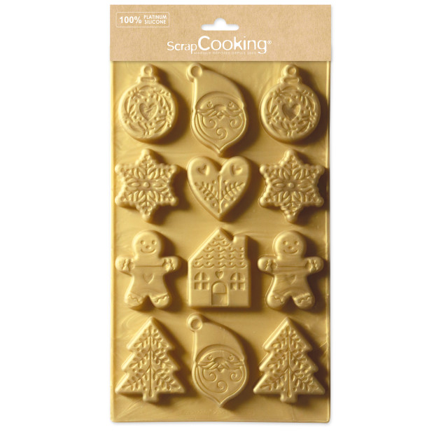 Moule Silicone Biscuits de Noël (x12) Scrapcooking
