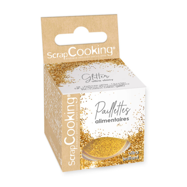 Paillettes Alimentaires Dorées 5 g Scrapcooking