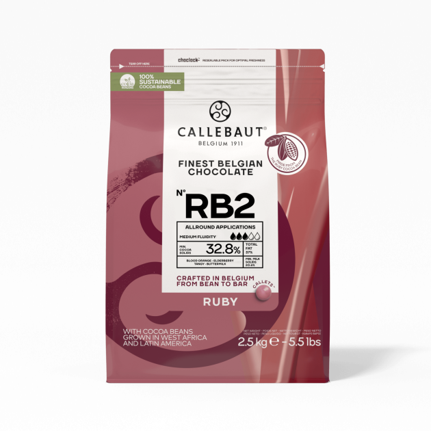 Chocolat Ruby RB2 32,8% 2.5 kg Callebaut