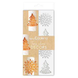 Tapis Silicone Décors Sapins et Flocons Scrapcooking Tapis Silicone Décors Sapins et Flocons Scrapcooking