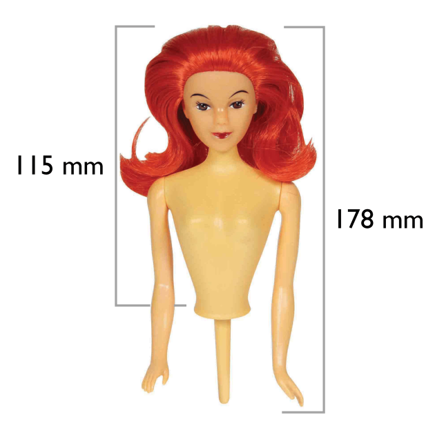Dimensions Buste Princesse pour Gâteaux Dimensions Buste Princesse pour Gâteaux