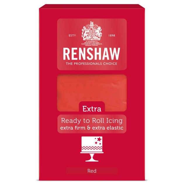 Pâte à Sucre Extra Rouge 1Kg Renshaw