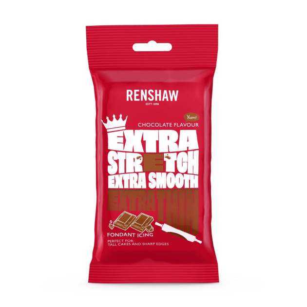 Pâte à Sucre Extra Marron Goût Chocolat 1Kg Renshaw