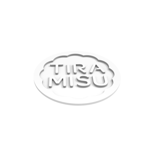 Moule Silicone Décor Rond Tiramisu Ø 7 x H 0,2 cm (x6) Silikomart Professional