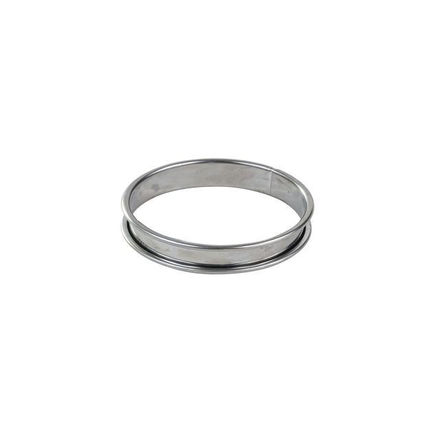 Cercle à Tarte Inox Ø10 cm H.2 cm Bords Roulés Gobel
