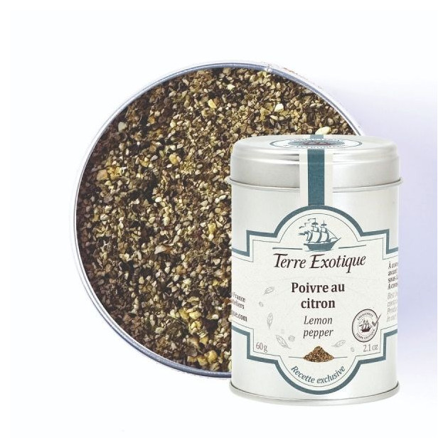 Poivre au Citron 60 g Terre Exotique