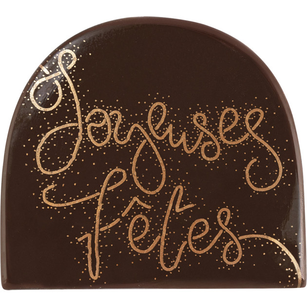 Embout de Bûche Joyeuses Fêtes Guirlandes Festives (x42) Florensuc