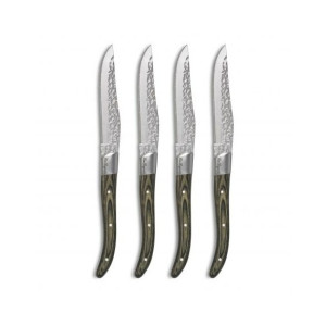Coffret 4 Couteaux Steak Volcano 22,5 cm Lou Laguiole