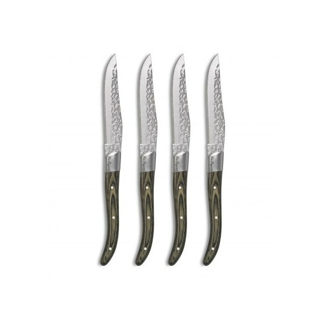 Coffret 4 Couteaux Steak Volcano 22,5 cm Lou Laguiole