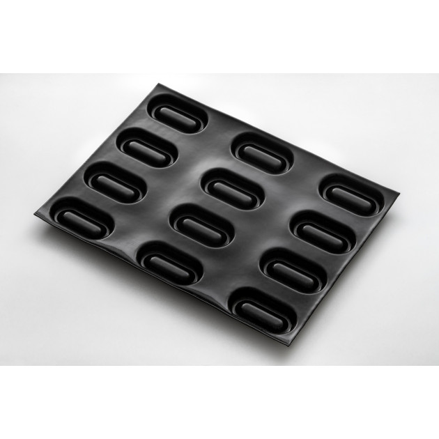 Moule Silicone 12 Barquettes 9 x 4,5 cm Flexipan Demarle