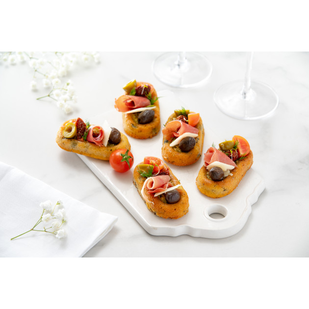 12 Barquettes 9 x 4,5 cm Flexipan Pro Demarle Moule Silicone 12 Barquettes 9 x 4,5 cm Flexipan Pro Demarle Moule Silicone